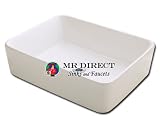 Rectangular Porcelain Vessel Sink - Bisque