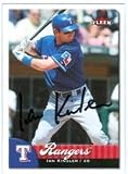 Ian Kinsler Autographed/Hand Signed Baseball Card (Texas Rangers) 2007 Fleer