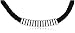 Sterling Silver and Leather Stratus Design Men's Necklace by Zina, 20