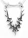 GOTHIC Letter Initial V Sterling Silver Charm Pendant