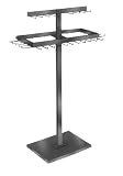 2-Tier Adjustable Rectangular Belt Rack /Chrome--- Lot of 1 each