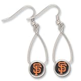 SF San Francisco Giants Dangle French Loop Earrings MLB Baseball Sports Team Logo