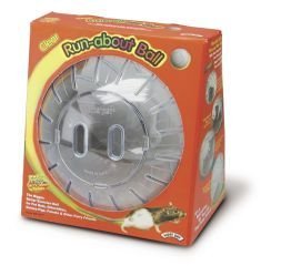 Super Pet Giant Chinchilla Run-About 11-1/2-Inch Exercise Ball, Clear