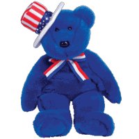 Amazon.com: TY Beanie Buddy - SAM the Bear (Blue Version