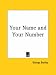 Book Your Name and Your Number