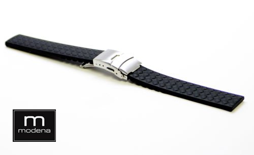 CITIZEN Watch:18mm MODENA ITALIAN RUBBER BASKET WEAVE DEPLOYANT BAND Images