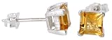 31MGLRkcMWL. SL160  November Birthstone Natural Citrine Stone 5mm Princess Square