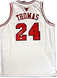 Tyrus Thomas Autographed / Signed White Authentic Chicago Bulls Basketball Jersey
