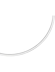 14kt Yellow and White Gold 18 Inch Diamond Cut Reversible Omega Necklace with Box Catch