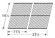 Rectangular Chrome Wire Cooking Grid for Arkla, Charmglow, Kenmore and Sterling/Shepherd Grills