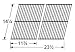 Rectangular Chrome Wire Cooking Grid for Arkla, Charmglow, Kenmore and Sterling/Shepherd Grills