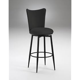 30H Cozumel Modern Design Black Swivel Pub Bar Stool 