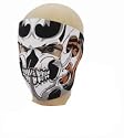 Biker Motorrad Kart Halloween Helloween Maske Sturmhaube Sturmmaske Balaclava Totenkopf Karneval Ski