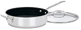 Cuisinart Chefs Classic Nonstick Stainless 5-1/2-Quart Saut¿ Pan with Helper Handle and Cover