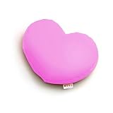 Review Mogu America HERT09-SPK / Mogu Small Heart 7-by-9-inch Decorative Pillow, Shocking Pink