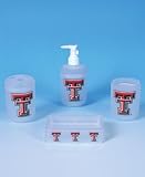 Texas Tech Red Raiders NCAA 4 Piece Frosted Bath Set