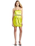 IMAGE OF Jessica Simpson Women's Strapless Envelope Dress with Belt,Yellow,2