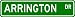 ARRINGTON Street Name Sign ~ Personalized Family Lastname Sign ~ Gameroom, Basement, Garage Sign