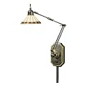 Quoizel TF8156Z Tiffany 26-Inch One Light Pin-up Swing Arm, Medici Bronze Finish