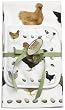 Marjolein Bastin Rooster Chicken Barnyard Kitchen Towel Pot Holder Set