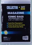 Collector Safe - Magazine Comic Bags With Resealable Tape (Qty = 5 Packs of 100)