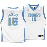 Carmelo Anthony Youth Jersey: adidas Navy Replica #15 Denver Nuggets Jersey - X-Large (18-20)