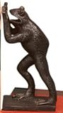 Cast Iron Antique Bronze Frog Doorstop