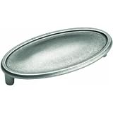 Amerock BP26126-WN Manor Cup Pull, 3-Inch Center, Weathered Nickel