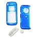 LG enV VX-9900 VX9900 Snap-On Translucent Blue Crystal Case Cover with Removable Belt Clip