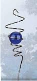 Red Carpet Studios Cyclone Tail Wind Spinner, 11-Inch Long, Chrome with Blue Marble