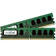 Crucial Technology CT2CP25664AA800 4GB 2GBx2 240-pin DIMM DDR2 PC2-6400 Memory Kit