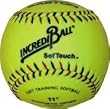Set of 2 Incrediball 11" Softouch Softball - Yellow