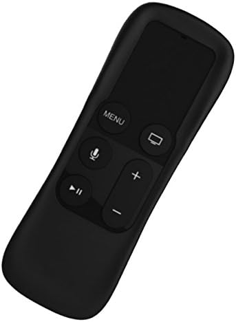 Apple TV Remote Case - Best Non-Slip Protective Skin Silicone Grip Cover For New Control - Hand Strap Included - 4gen Siri AppleTV GripFit Protector - Satisfaction Guaranteed!