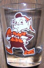 Cleveland Browns Brownie Elf Glass Shot Glass