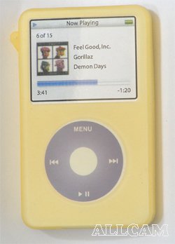 Childrens Toyshop  Electronics : Silicone Skin/Case+Screen Protector for iPod Video 30GB Yellow