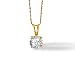 1/3ct tw Solitaire Pend w/chain
