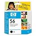 HEWLETT PACKARD (HP) C6656AN#130 56 BLACK INK CARTRIDGE - (C6656AN#130) Genuine Brand...