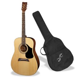 Dreadnought Acoustic Guitar with Case by First Act Incorporated