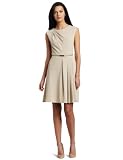 Calvin Klein Women's Cross Dye Dress, Sand, 8