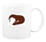 Mug with animals, eating, prey, weasel, predator, mammals