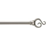 Review Springs Window Fashion  / Room Essentials™ Decorative Scroll Cafe Drapery Rod - Nickel (84-120