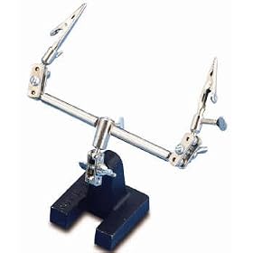 THIRD HAND DOUBLE CLAMP WITH HORSESHOE BASE by Grobet