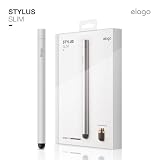 elago Stylus Slim for iPhone 3GS/ 4, iPad and Galaxy -World First Replaceable Tip (Extra Rubber Tip included) - Silver