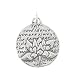 Small Round Reversible Lotus Flower Pendant with Words of Inspiration in Sterling Silver, #8228