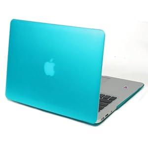 KHOMO Blue Rubberized Satin Soft Touch Hard Shell Case Cover for Apple MacBook Air 13 For new 2010 & 2011 models (including newly released Macbook air)