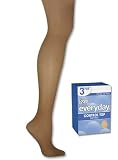 Leggs Everyday Control Top ST 3 Pair Jet Black B