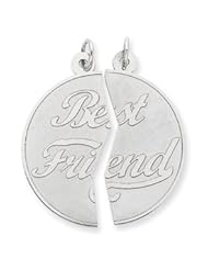 Sterling Silver 2-Piece Best Friend Disc Charm QC2341"