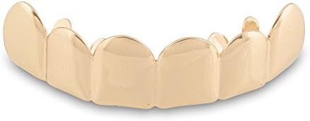 "Flash Deal" Hip Hop High Quality Gold Plated Removable Mouth Grillz Set (Top and Bottom) Player Style