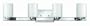 Hinkley Miley 5054CM Large Mirrored Reversible 4LT 240w (6"H x 30"W) Vanity Lighting in Chrome