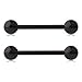 Ruifan Mix Color 316L Stainless Steel Nipple Shield Tongue Barbell Ring Bar Body Piercing 14G 8PCS
